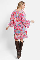 JP5103 Ella Floral Print Cover Up Dress - MiMi Wholesale