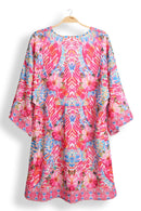 JP5103 Ella Floral Print Cover Up Dress - MiMi Wholesale