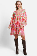 JP5108 Miranda Floral Print Cover Up Dress - MiMi Wholesale