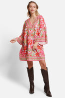 JP5108 Miranda Floral Print Cover Up Dress - MiMi Wholesale