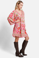 JP5108 Miranda Floral Print Cover Up Dress - MiMi Wholesale