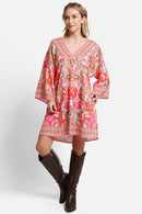 JP5108 Miranda Floral Print Cover Up Dress - MiMi Wholesale