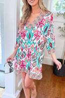 JP5109 Ruby Abstract Cover Up Dress - MiMi Wholesale