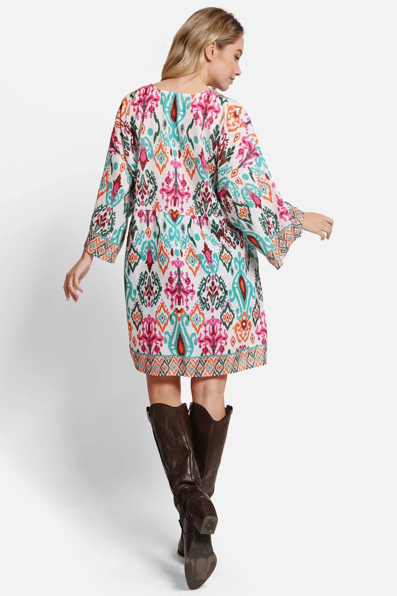 JP5109 Ruby Abstract Cover Up Dress - MiMi Wholesale