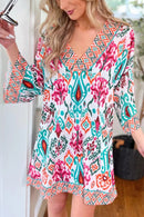 JP5109 Ruby Abstract Cover Up Dress - MiMi Wholesale