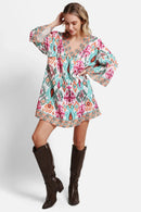 JP5109 Ruby Abstract Cover Up Dress - MiMi Wholesale
