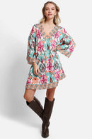 JP5109 Ruby Abstract Cover Up Dress - MiMi Wholesale
