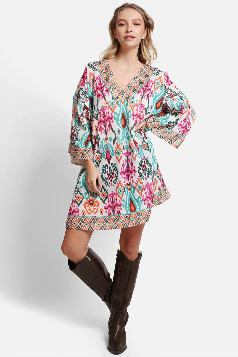 JP5109 Ruby Abstract Cover Up Dress - MiMi Wholesale