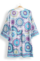 JP5110 Tiffany Floral Print Cover Up Dress - MiMi Wholesale