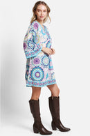 JP5110 Tiffany Floral Print Cover Up Dress - MiMi Wholesale