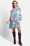 JP5110 Tiffany Floral Print Cover Up Dress - MiMi Wholesale