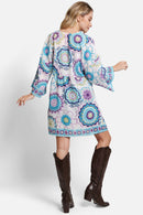 JP5110 Tiffany Floral Print Cover Up Dress - MiMi Wholesale