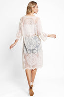 JP5208 Iris Tie Knot Lace Cover Up - MiMi Wholesale