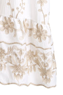 JP6001 Miley Floral Embroidered Dress/Cover Up With Tassel Ties - MiMi Wholesale