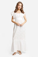 JP6006 Aileen Embroidered Maxi Sleeveless Cover Up Dress - MiMi Wholesale