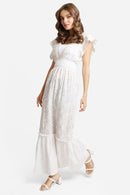 JP6006 Aileen Embroidered Maxi Sleeveless Cover Up Dress - MiMi Wholesale