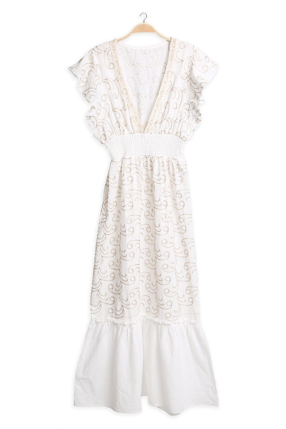 JP6006 Aileen Embroidered Maxi Sleeveless Cover Up Dress - MiMi Wholesale