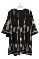 JP6010 Berkley Embroidered Cover Up Dress With Tassel Ties - MiMi Wholesale