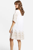 JP6028 Rochelle Embroidered Cover Up/Dress - MiMi Wholesale