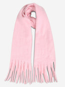 JS2416 Solid color Oblong Scarf with Fringe - MiMi Wholesale