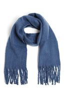 JS2416 Solid color Oblong Scarf with Fringe - MiMi Wholesale