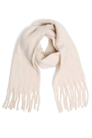 JS2416 Solid color Oblong Scarf with Fringe - MiMi Wholesale