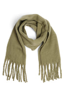 JS2416 Solid color Oblong Scarf with Fringe - MiMi Wholesale
