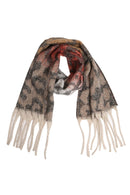 JS2417 Leopard Chunky Oblong Scarf with Fringe - MiMi Wholesale