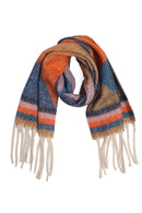 JS2418 Geo Chunky Oblong Scarf with Fringe - MiMi Wholesale