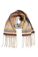 JS2418 Geo Chunky Oblong Scarf with Fringe - MiMi Wholesale