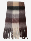 JS2431 Plaid Chunky Scarf With Fringe - MiMi Wholesale