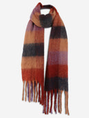 JS2431 Plaid Chunky Scarf With Fringe - MiMi Wholesale