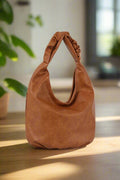 JY0522M Moira Scrunch Handle Hobo Bag - MiMi Wholesale