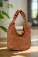 JY0522M Moira Scrunch Handle Hobo Bag - MiMi Wholesale