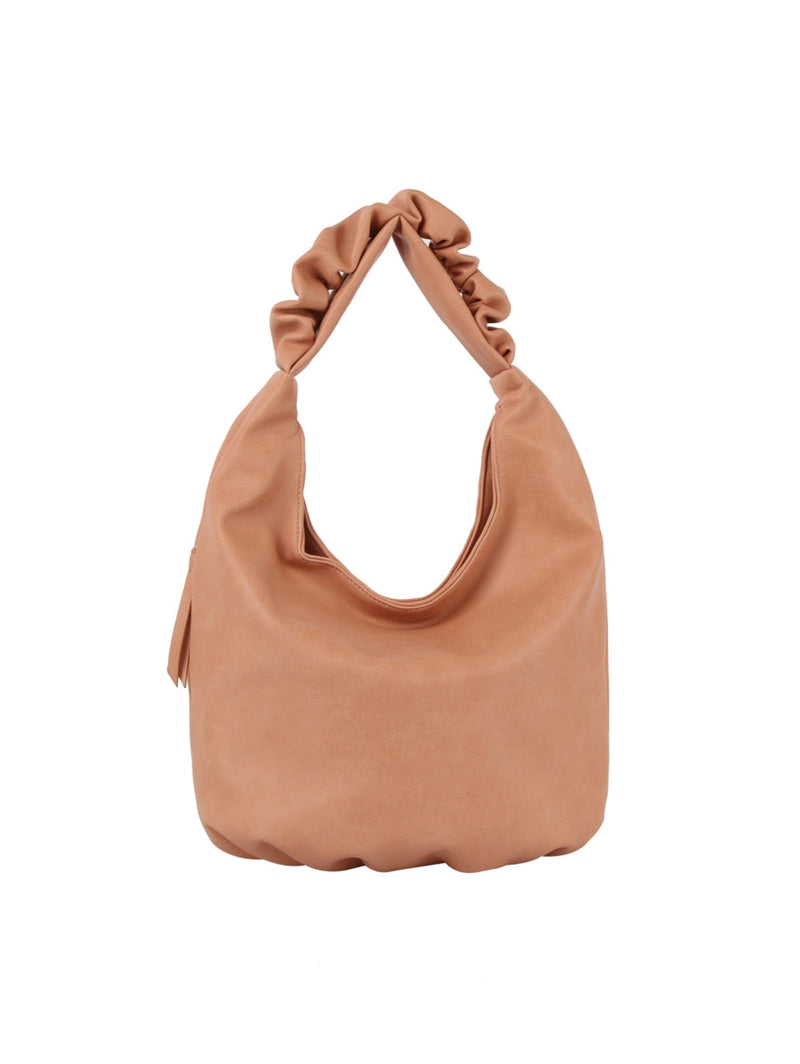 JY0522M Moira Scrunch Handle Hobo Bag - MiMi Wholesale