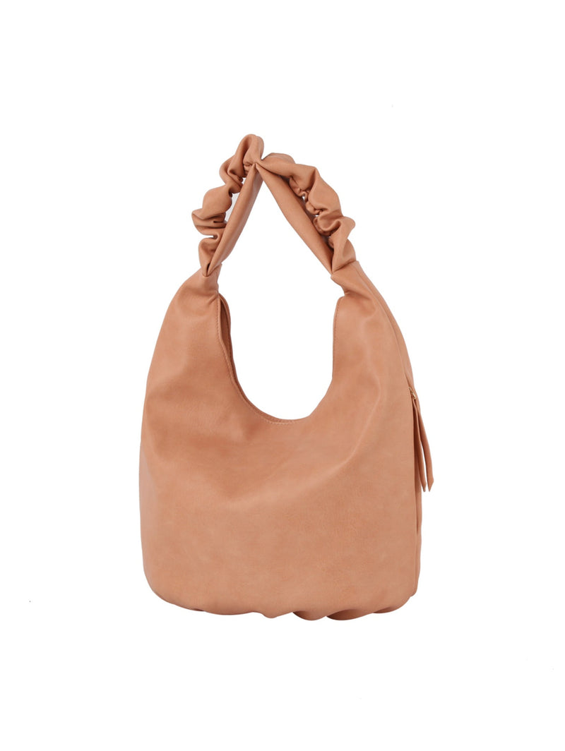 JY0522M Moira Scrunch Handle Hobo Bag - MiMi Wholesale