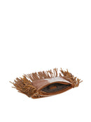 JY0571 Faux Suede Cow Print Fringe Crossbody Bag - MiMi Wholesale