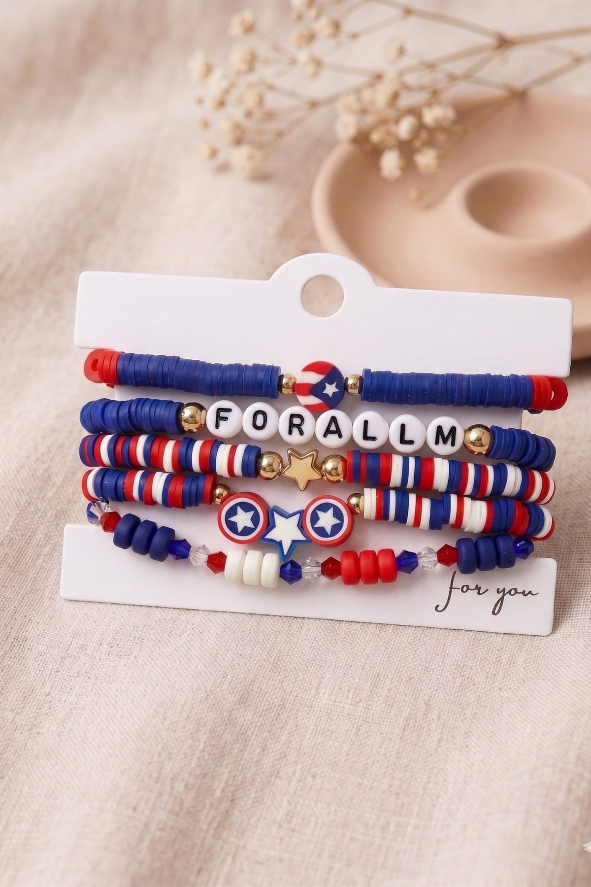 JYB1002 Americana Layered Bracelet - MiMi Wholesale