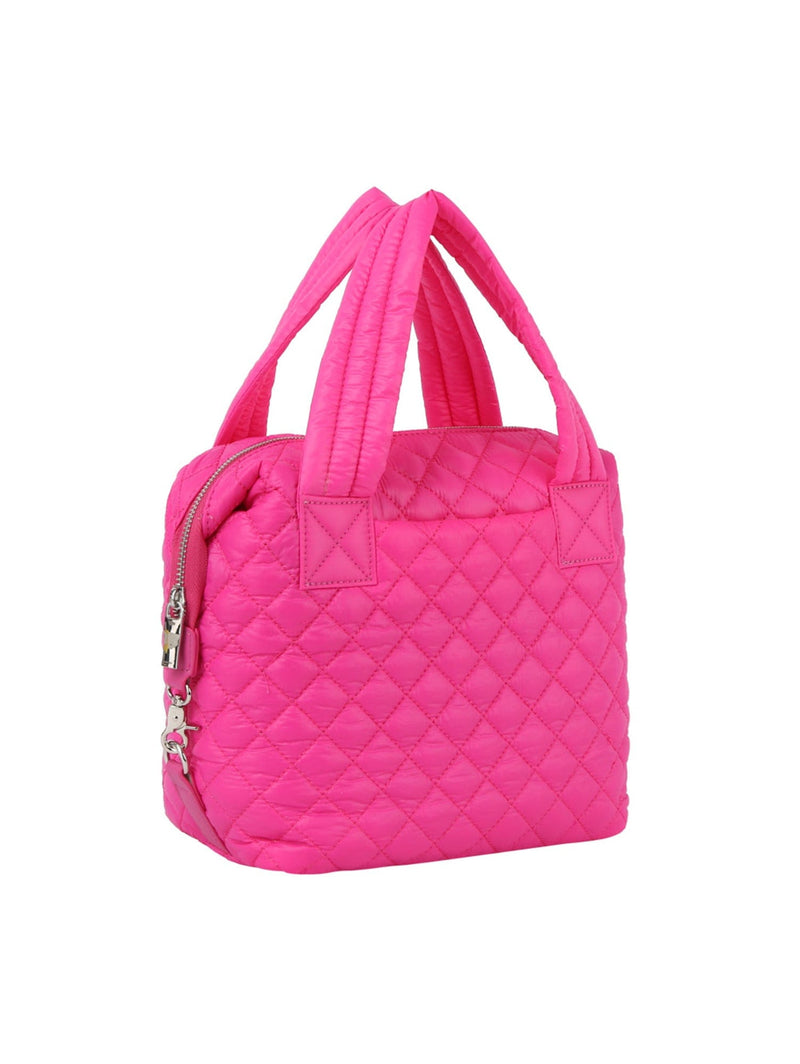 JYE0504 Janie Puffer Quilted Square Tote - MiMi Wholesale