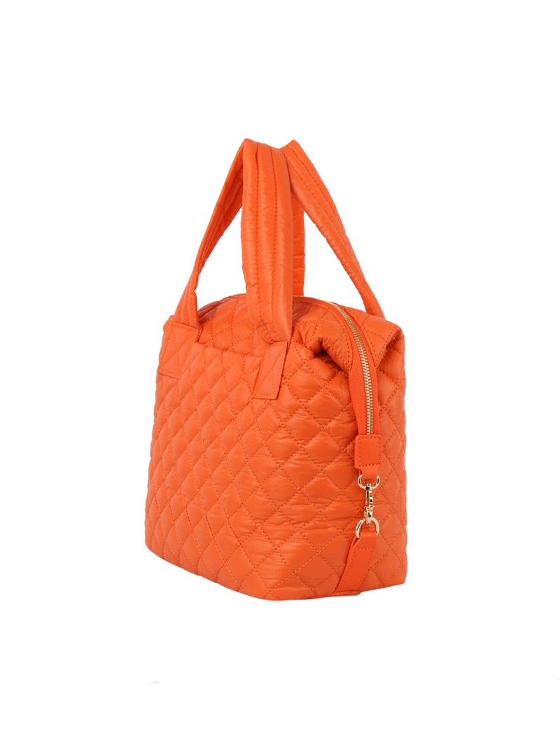 JYE0504 Janie Puffer Quilted Square Tote - MiMi Wholesale