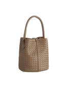 JYE0565 2 in 1 Woven Bucket/Satchel Bag With Pouch - MiMi Wholesale