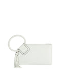 JYM0346 Soft Vegan Leather Wristlet/Clutch With Tassel - MiMi Wholesale