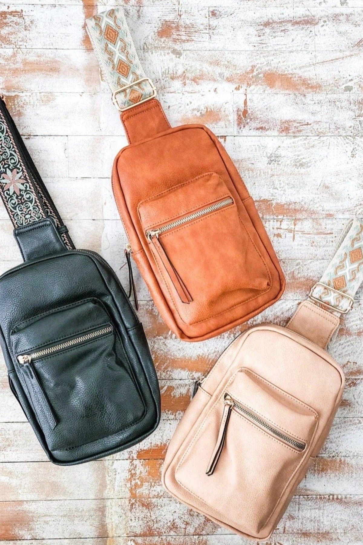 JYM0431 Boho Guitar Strap Sling Bag - MiMi Wholesale
