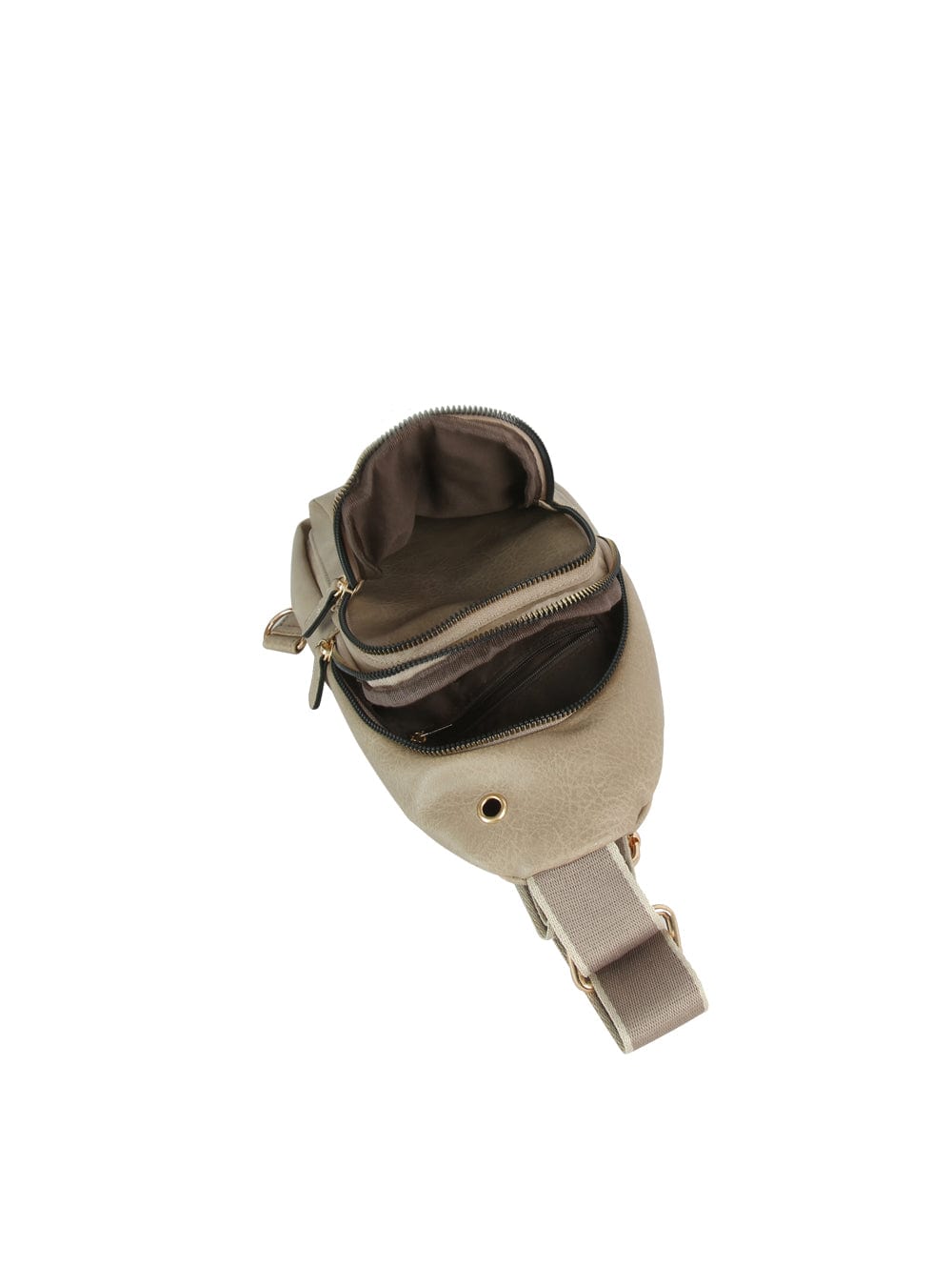 JYM0433 Wylie Double Zipper Sling Bag - MiMi Wholesale
