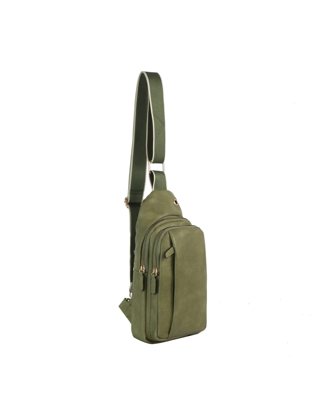 JYM0433 Wylie Double Zipper Sling Bag - MiMi Wholesale