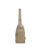 JYM0433 Wylie Double Zipper Sling Bag - MiMi Wholesale