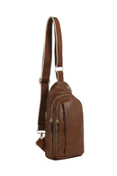 JYM0433 Wylie Double Zipper Sling Bag - MiMi Wholesale