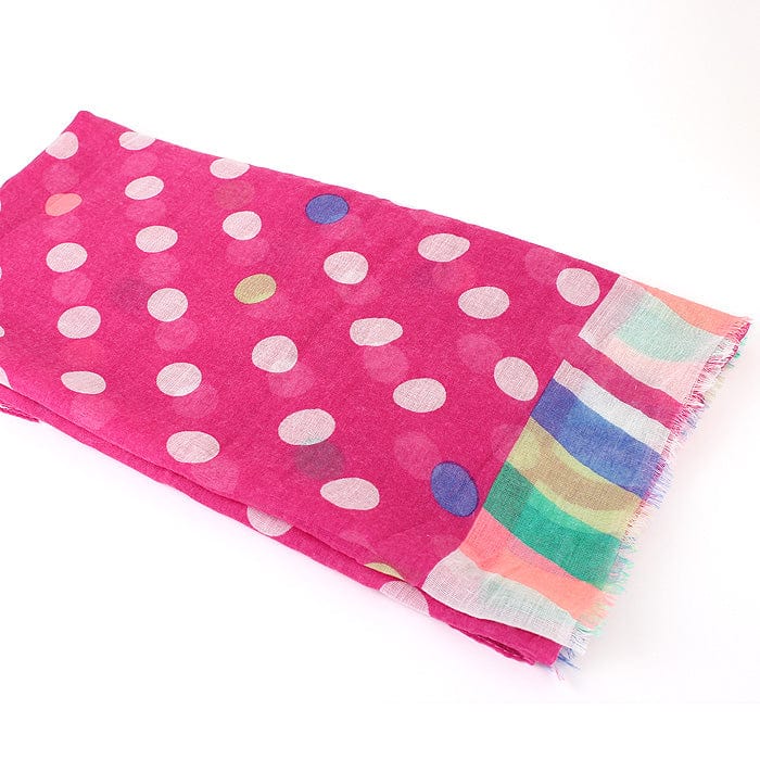 JZ - 1 - P Polka Dot Print Long Scarf - MiMi Wholesale