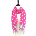 JZ - 1 - P Polka Dot Print Long Scarf - MiMi Wholesale