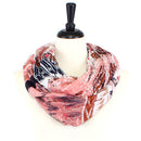 JZ - 10 - O Fire Print Infinity Scarf - MiMi Wholesale